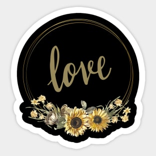 Sunflower Love Sticker